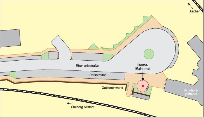 Lageplan Rhenaniastraße